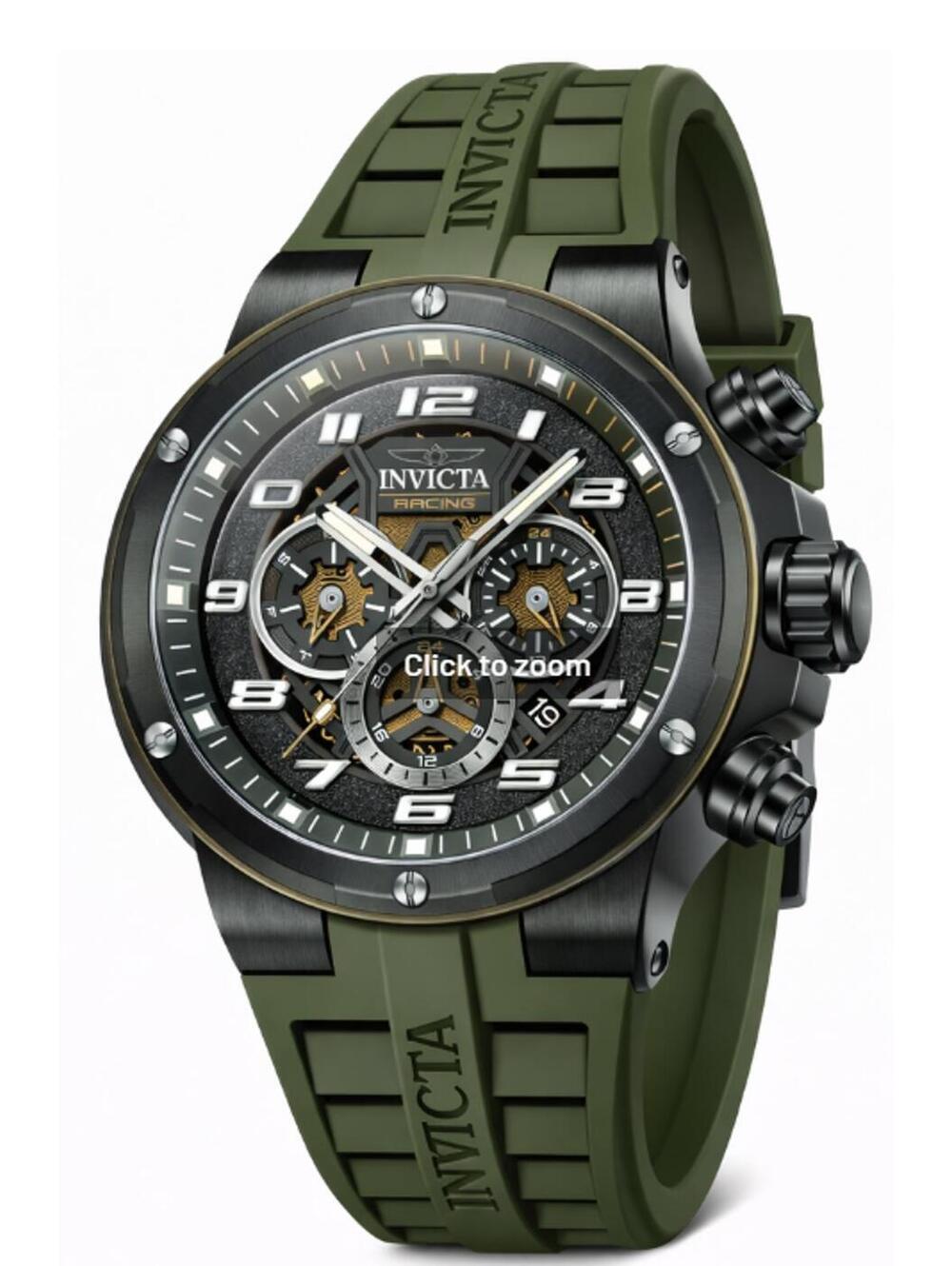 Invicta S1 Rally Stage Grid Men's Watch - 49mm, Dark Green (50264)
